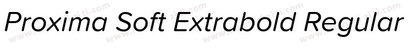 Proxima Soft Extrabold Regular字体转换